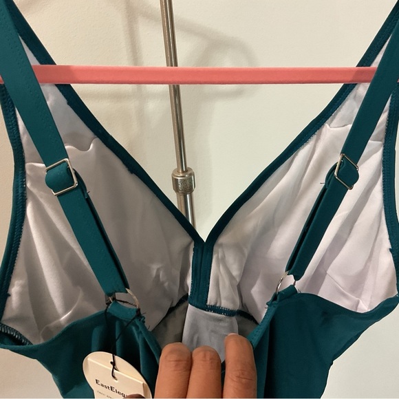 Maternity One Piece Green Swimsuit Size M NWT - Picture 7 of 8